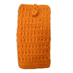 Crochet Mobile Phone Bag, Power Bank Case (Butterscotch)